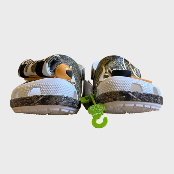 NEW Crocs Nascar Realtree Classic Clogs Size Men's 9 Women's 11 Camo Racing - Picture 8 of 13